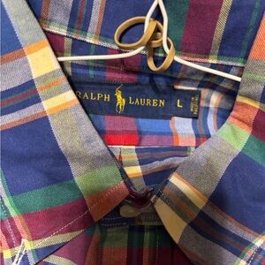 Ralph Lauren Men's Colorful Plaid Button-Down Shirt